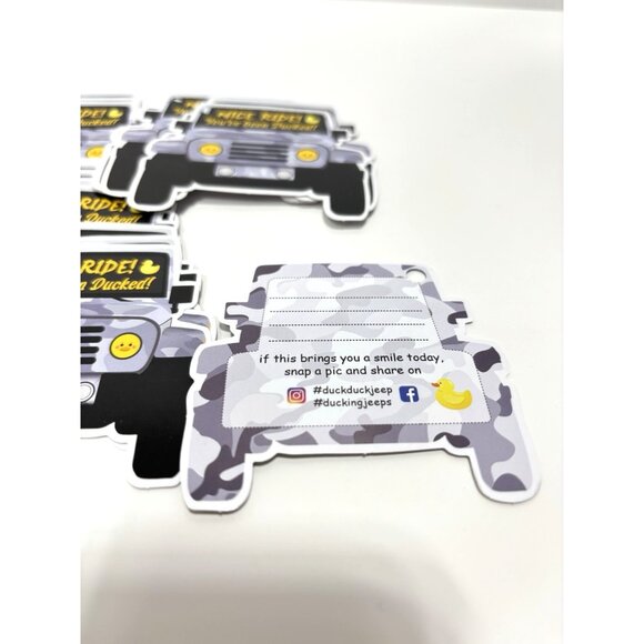 25pc Nice Ride You’ve Been Ducked Car Notes for DuckDuck Community, Fun, New - Picture 2 of 3